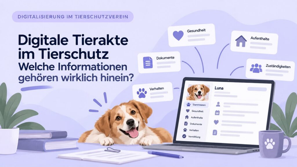 Digitale Tierakte im Tierschutz: Welche Informationen gehören wirklich hinein?
