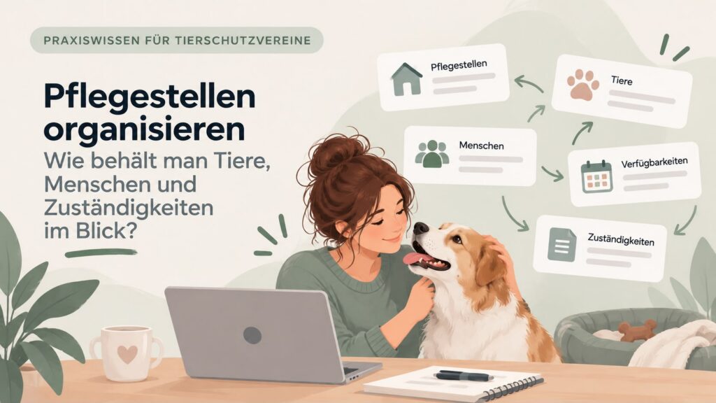Pflegestellen organisieren: Wie behält man Tiere, Menschen und Zuständigkeiten im Blick?